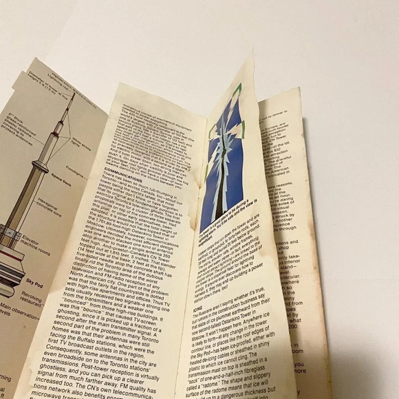 Vintage 1973 Brochure Worlds Tallest CN Tower  Toronto Memorabilia - Picture 8 of 13